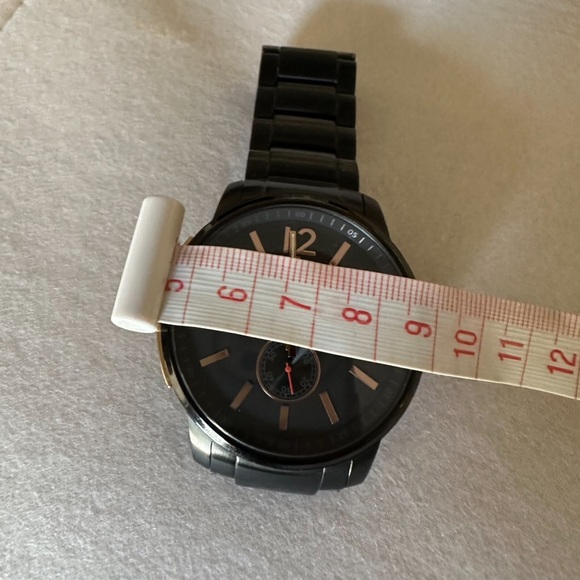 Coach watch gun metal black with copper accents approximately 42 to 43 mm face - Picture 5 of 6